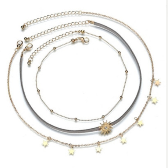 |1 LEFT| 🎀3/$22🎀 Star Choker Necklace Bundle - Picture 2 of 3